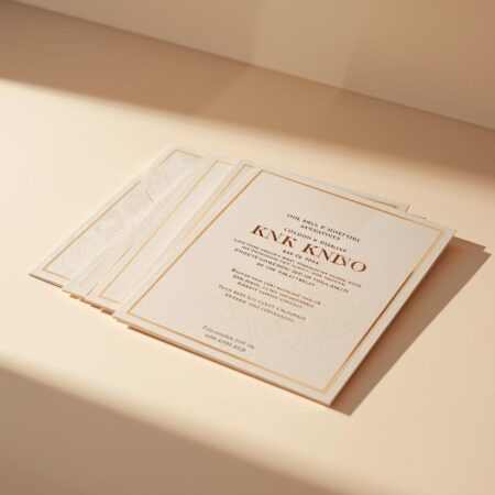 A4 Invitation Cards Printing – Premium Large Event Invitation (Print-F)
