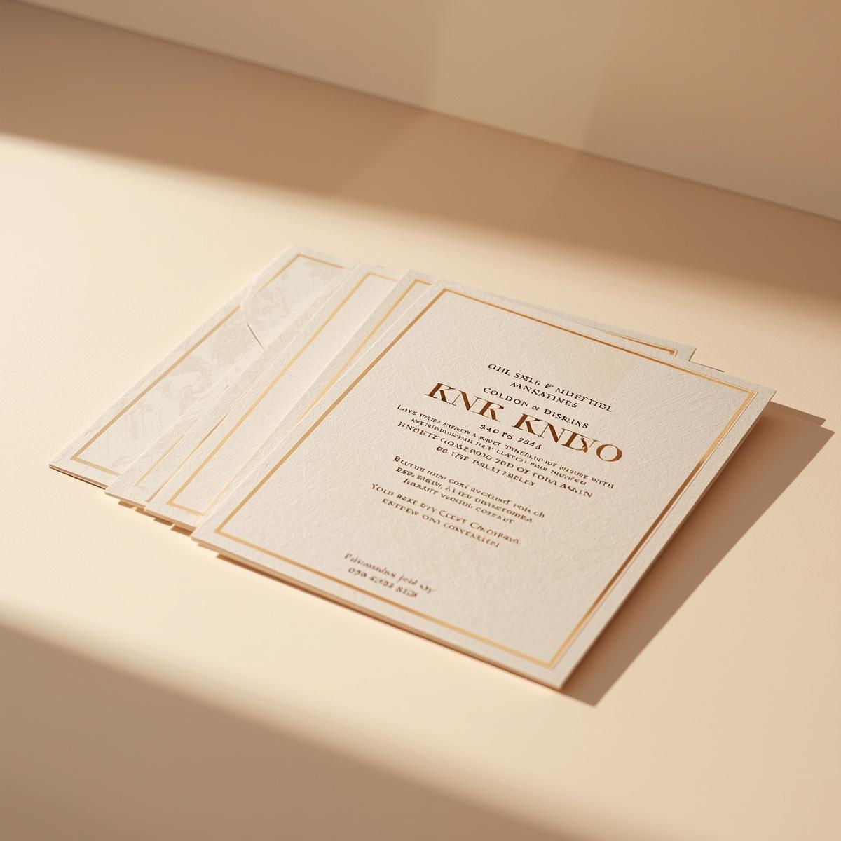 A4 Invitation Cards Printing – Premium Large Event Invitation (Print-F)