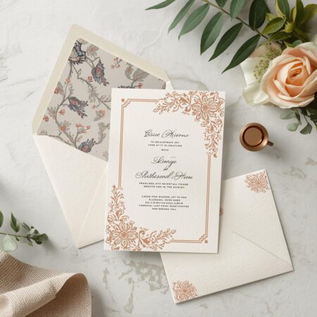A4 Invitation Cards with Envelope – Premium Large Event Invitation Set (Print-F)