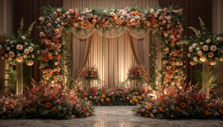 Artificial + Natural Flower Decoration