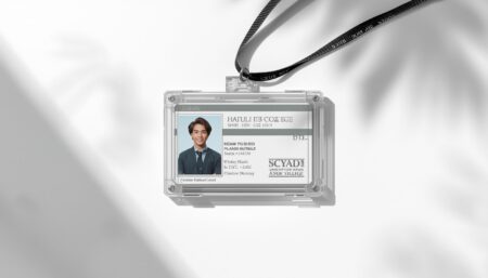 B2 size ID card with hard plastic