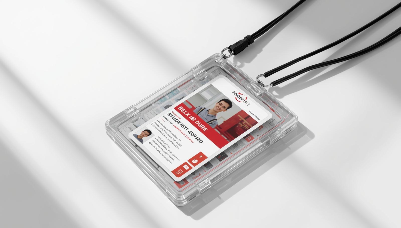 B2 size ID card with hard