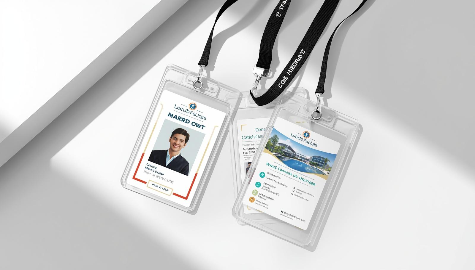 B2 size ID card with standard