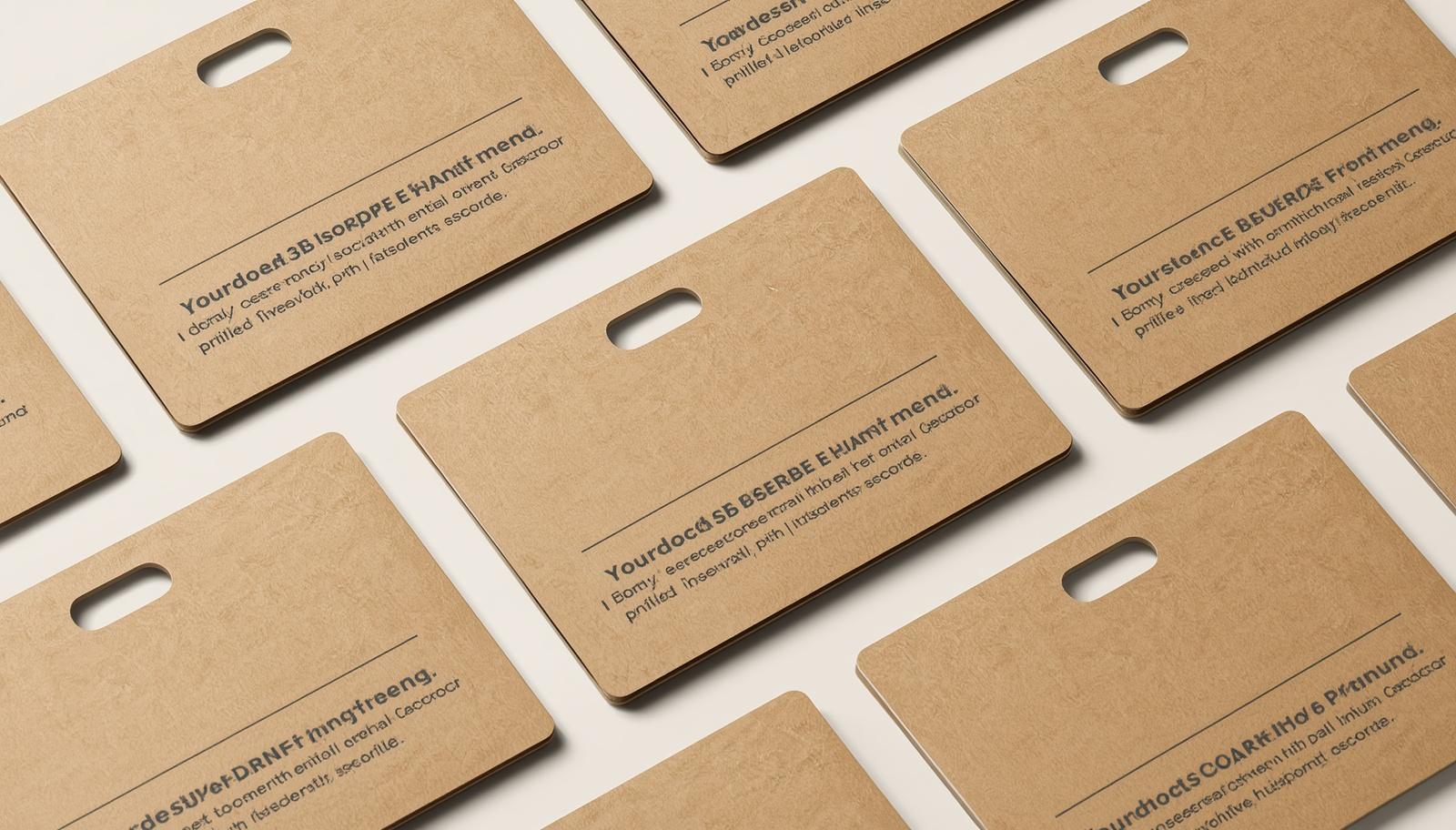 Cardboard ID cards B2 size