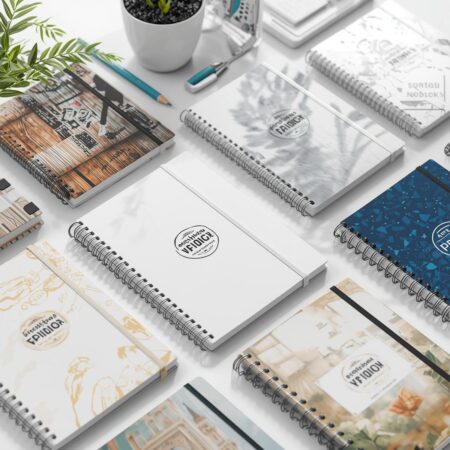 custom spiral notebook printing setup