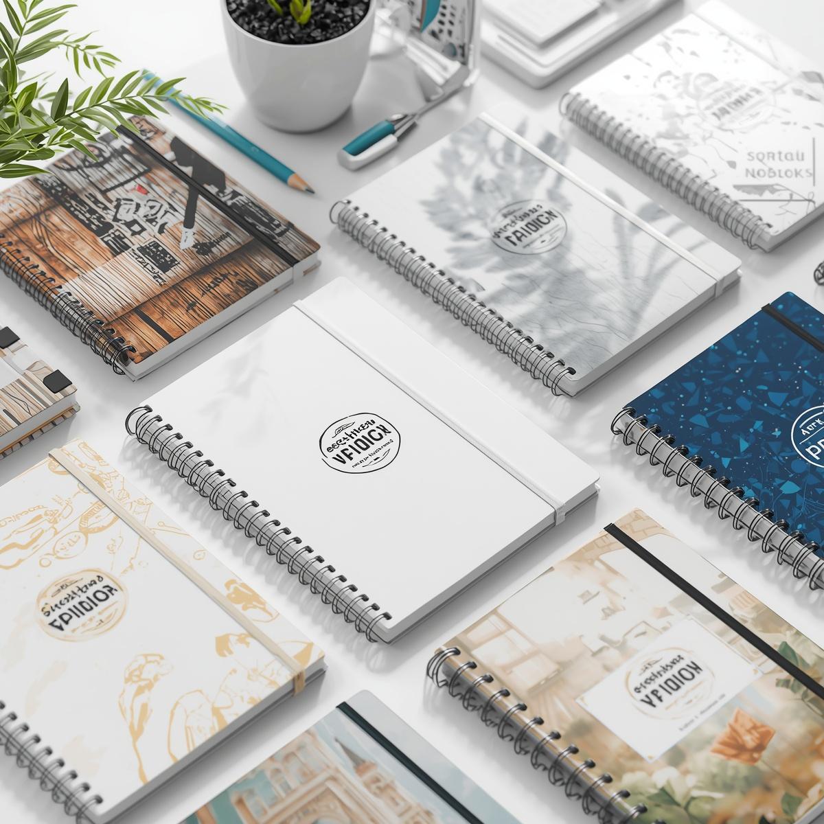 custom spiral notebook printing setup