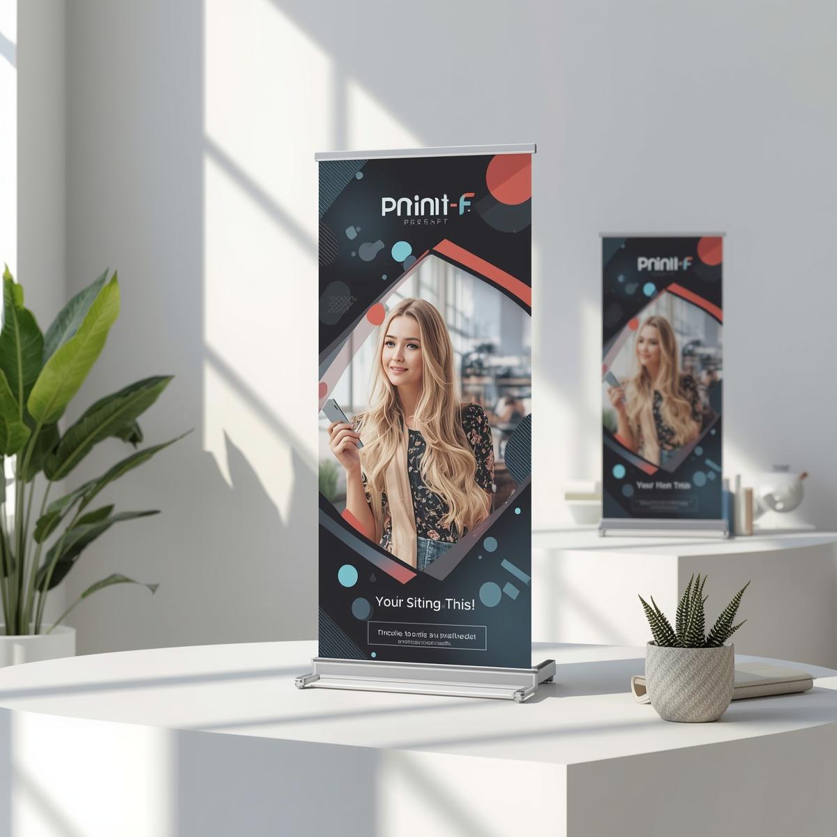 mini star flex banner with stand
